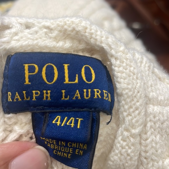 Polo Ralph Lauren cream cable sweater dress - Picture 6 of 6